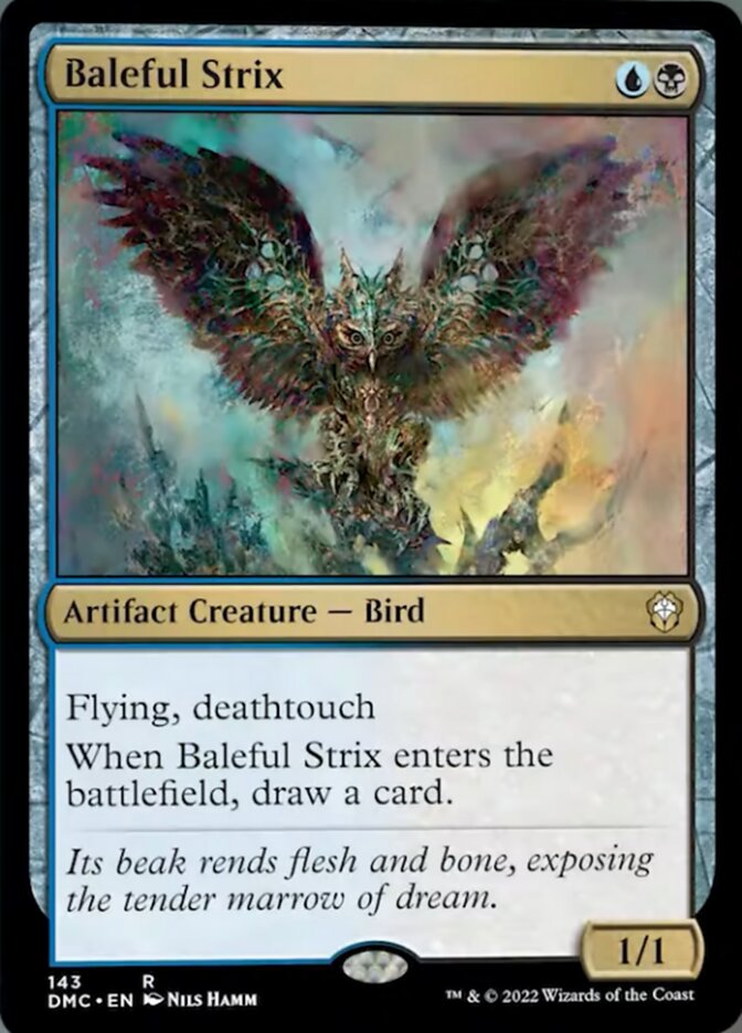 Baleful Strix [Dominaria United Commander] | Dumpster Cat Games