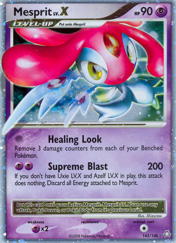 Mesprit LV.X (143/146) [Diamond & Pearl: Legends Awakened] | Dumpster Cat Games