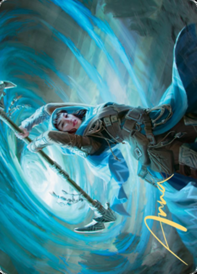 Sea Gate Stormcaller Art Card (Gold-Stamped Signature) [Zendikar Rising Art Series] | Dumpster Cat Games