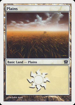 Plains (331) [Ninth Edition] | Dumpster Cat Games