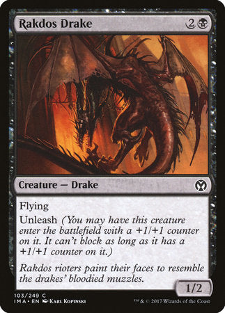 Rakdos Drake [Iconic Masters] | Dumpster Cat Games