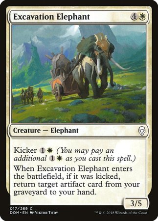Excavation Elephant [Dominaria] | Dumpster Cat Games
