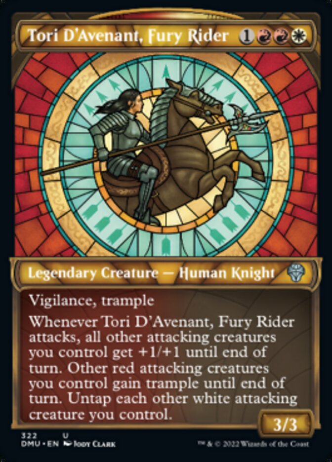 Tori D'Avenant, Fury Rider (Showcase) [Dominaria United] | Dumpster Cat Games