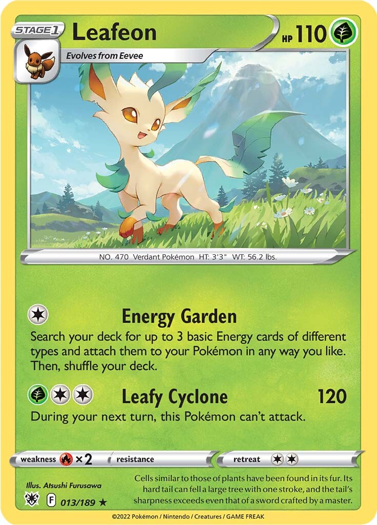 Leafeon (013/189) [Sword & Shield: Astral Radiance] | Dumpster Cat Games