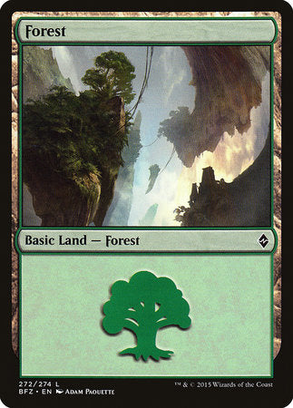 Forest (272) [Battle for Zendikar] | Dumpster Cat Games