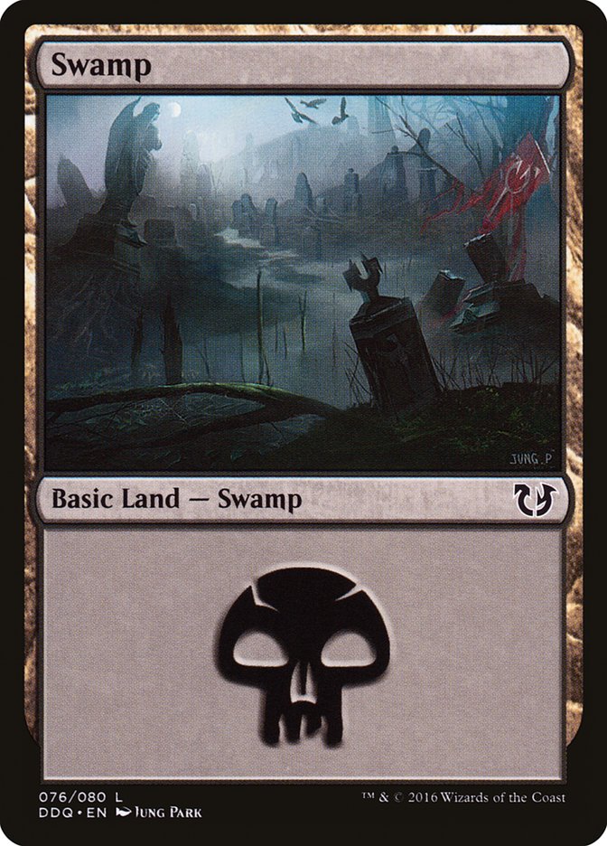 Swamp (76) [Duel Decks: Blessed vs. Cursed] | Dumpster Cat Games