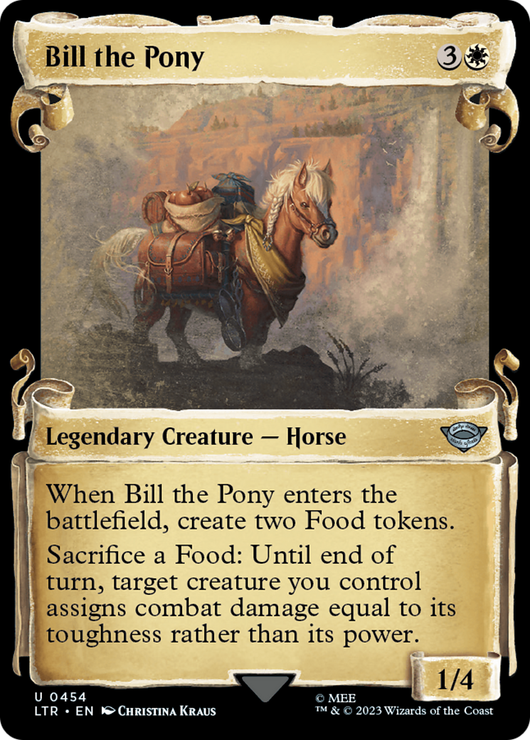 Bill the Pony [The Lord of the Rings: Tales of Middle-Earth Showcase Scrolls] | Dumpster Cat Games