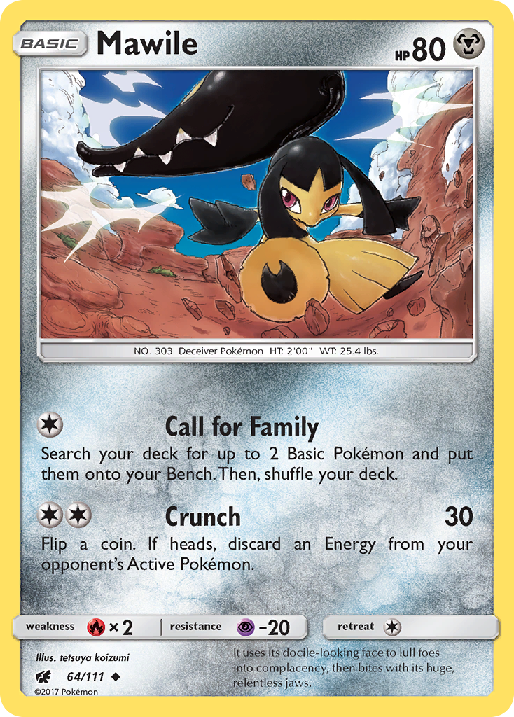 Mawile (64/111) [Sun & Moon: Crimson Invasion] | Dumpster Cat Games