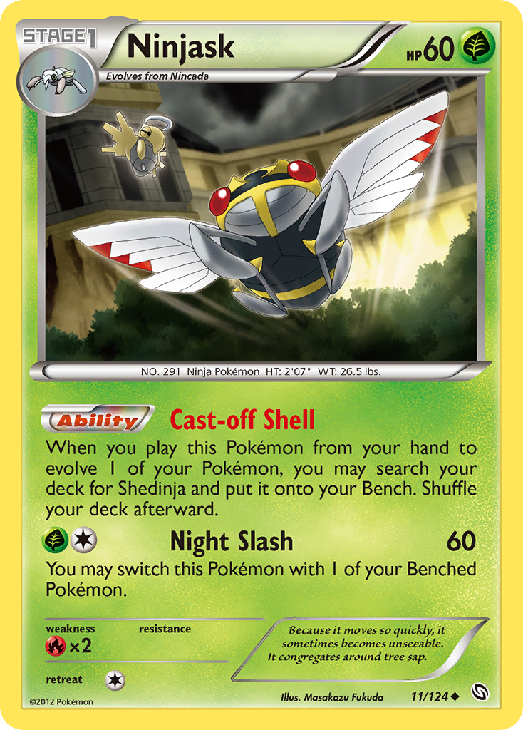 Ninjask (11/124) [Black & White: Dragons Exalted] | Dumpster Cat Games
