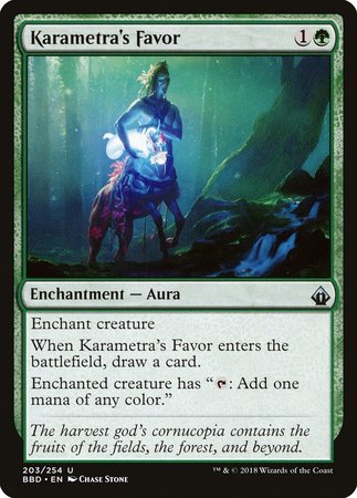 Karametra's Favor [Battlebond] | Dumpster Cat Games