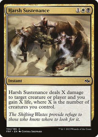 Harsh Sustenance [Fate Reforged] | Dumpster Cat Games