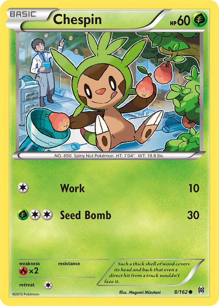 Chespin (8/162) [XY: BREAKthrough] | Dumpster Cat Games