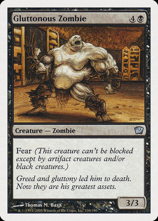 Gluttonous Zombie [Ninth Edition] | Dumpster Cat Games