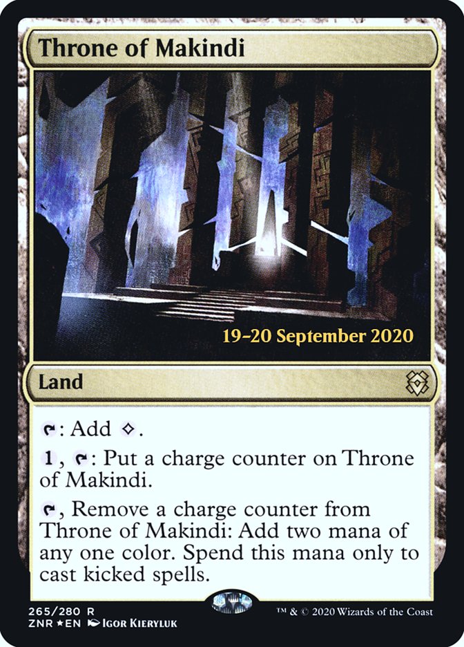 Throne of Makindi  [Zendikar Rising Prerelease Promos] | Dumpster Cat Games