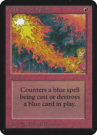 Red Elemental Blast [Limited Edition Alpha] | Dumpster Cat Games