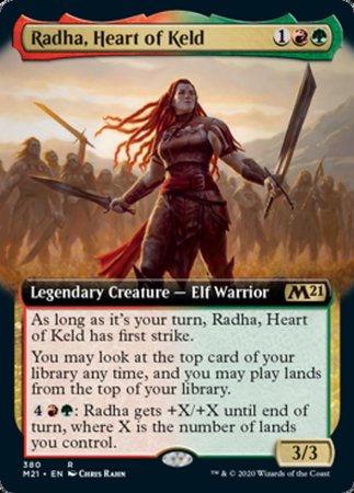 Radha, Heart of Keld (Extended Art) [Core Set 2021] | Dumpster Cat Games