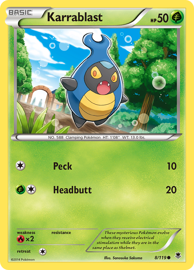 Karrablast (8/119) [XY: Phantom Forces] | Dumpster Cat Games