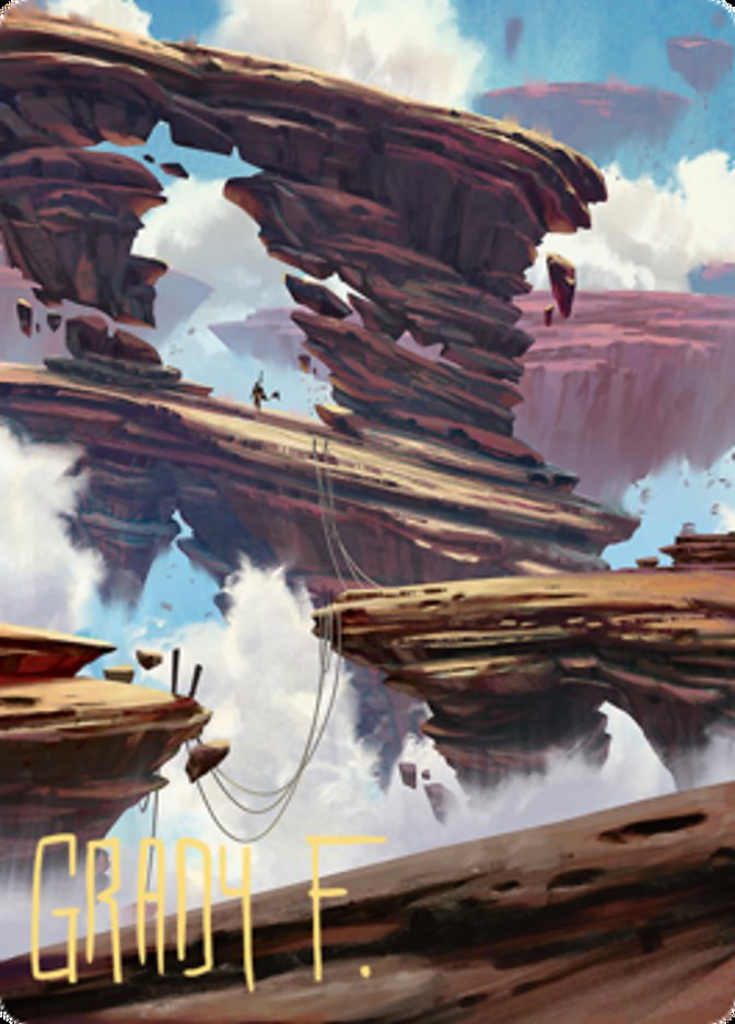 Boulderloft Pathway Art Card (Gold-Stamped Signature) [Zendikar Rising Art Series] | Dumpster Cat Games