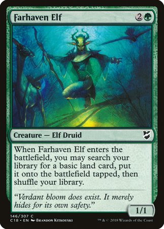 Farhaven Elf [Commander 2018] | Dumpster Cat Games