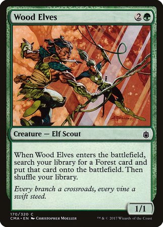 Wood Elves [Commander Anthology] | Dumpster Cat Games