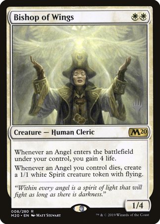 Bishop of Wings [Core Set 2020 Promos] | Dumpster Cat Games