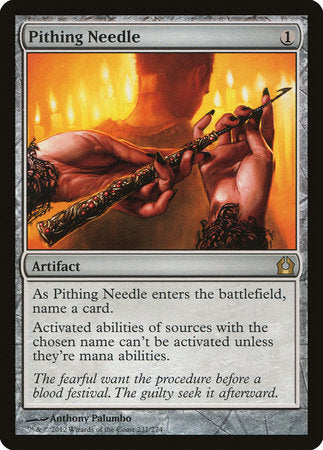 Pithing Needle [Return to Ravnica] | Dumpster Cat Games