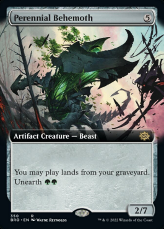 Perennial Behemoth (Extended Art) [The Brothers' War] | Dumpster Cat Games