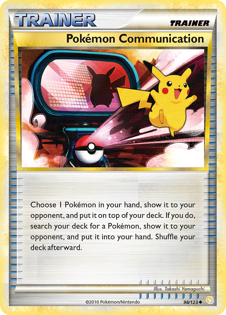 Pokemon Communication (98/123) [HeartGold & SoulSilver: Base Set] | Dumpster Cat Games