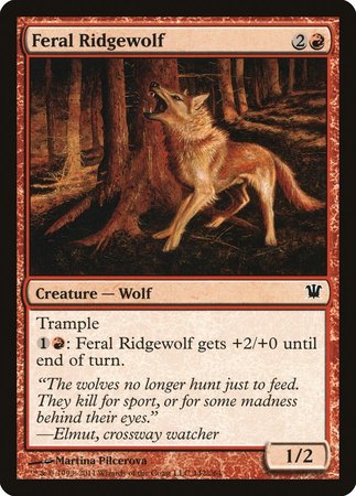 Feral Ridgewolf [Innistrad] | Dumpster Cat Games