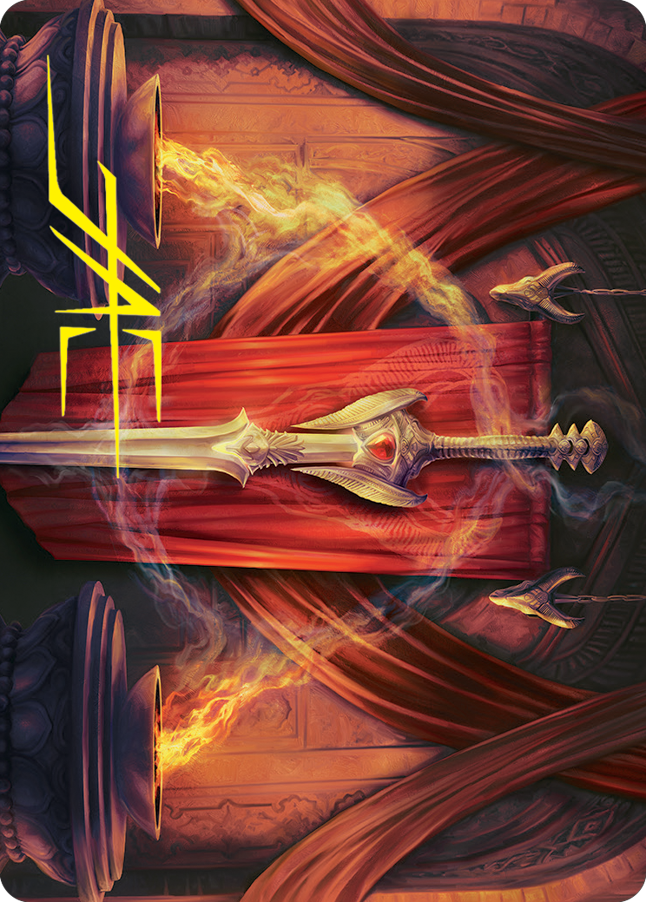 Ramosian Greatsword Art Card (Gold-Stamped Signature) [March of the Machine Art Series] | Dumpster Cat Games