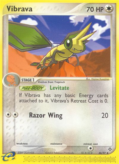 Vibrava (46/97) [EX: Dragon] | Dumpster Cat Games