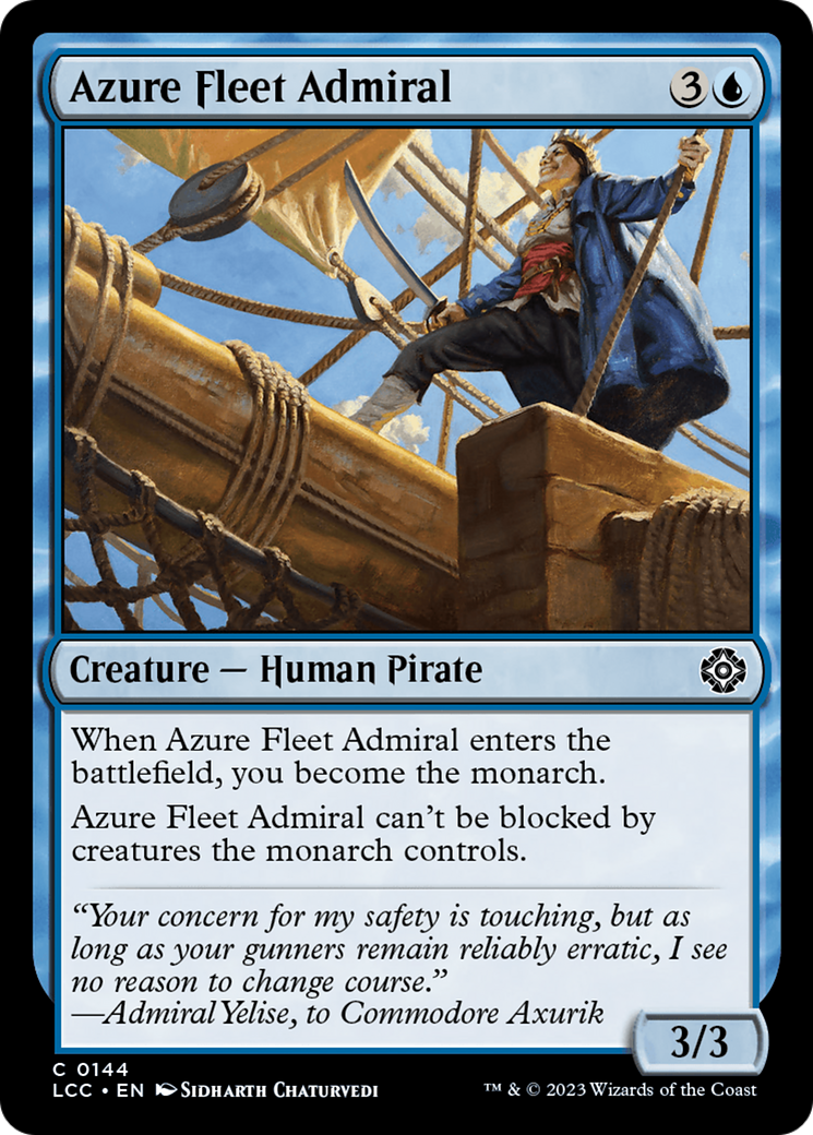 Azure Fleet Admiral [The Lost Caverns of Ixalan Commander] | Dumpster Cat Games