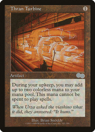Thran Turbine [Urza's Saga] | Dumpster Cat Games