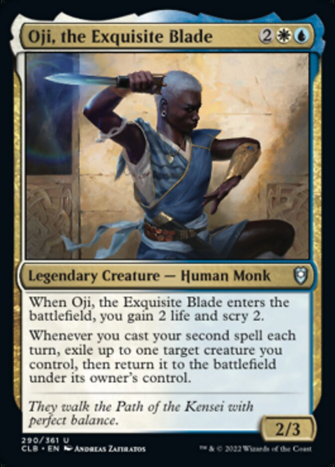 Oji, the Exquisite Blade [Commander Legends: Battle for Baldur's Gate] | Dumpster Cat Games