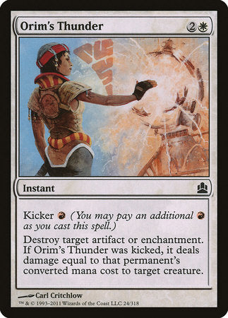 Orim's Thunder [Commander 2011] | Dumpster Cat Games