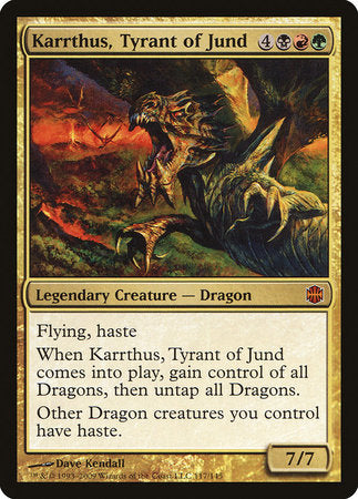 Karrthus, Tyrant of Jund [Alara Reborn] | Dumpster Cat Games