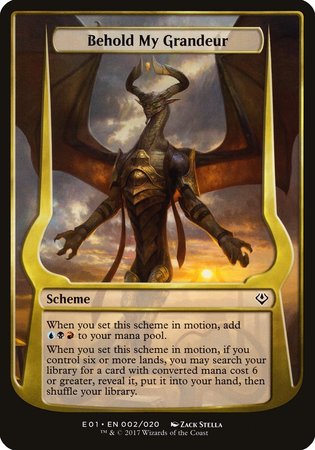 Behold My Grandeur (Archenemy: Nicol Bolas) [Archenemy: Nicol Bolas Schemes] | Dumpster Cat Games