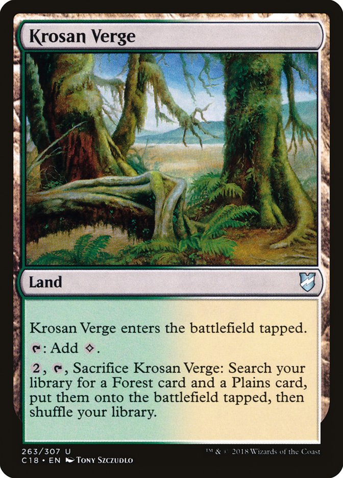 Krosan Verge [Commander 2018] | Dumpster Cat Games