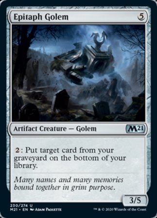 Epitaph Golem [Core Set 2021] | Dumpster Cat Games