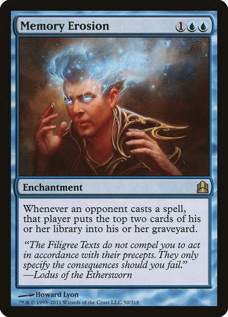 Memory Erosion [Commander 2011] | Dumpster Cat Games
