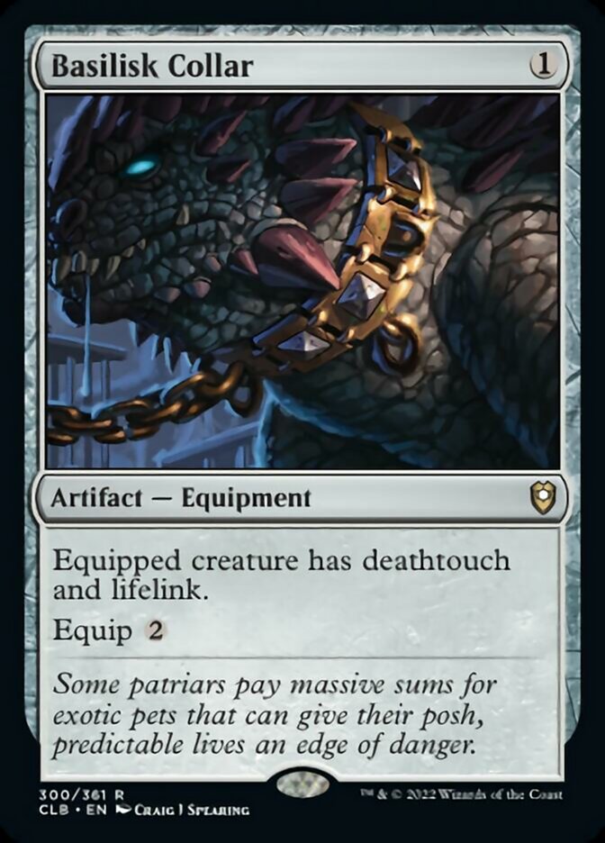 Basilisk Collar [Commander Legends: Battle for Baldur's Gate] | Dumpster Cat Games