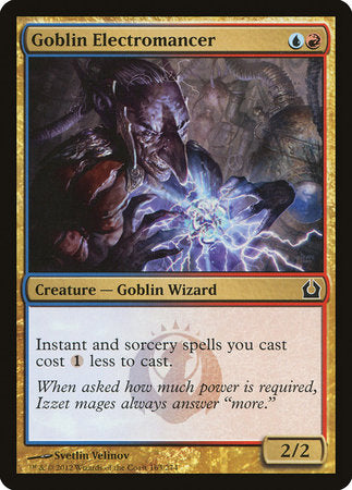 Goblin Electromancer [Return to Ravnica] | Dumpster Cat Games