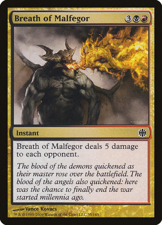 Breath of Malfegor [Alara Reborn] | Dumpster Cat Games