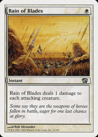 Rain of Blades [Eighth Edition] | Dumpster Cat Games