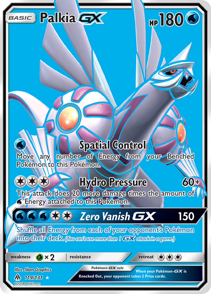 Palkia GX (119/131) [Sun & Moon: Forbidden Light] | Dumpster Cat Games