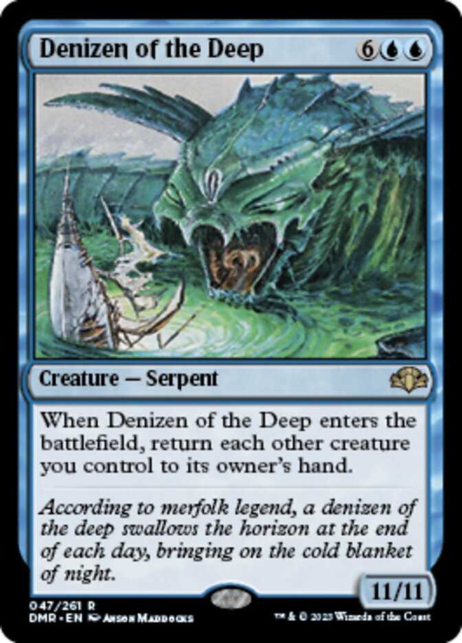 Denizen of the Deep [Dominaria Remastered] | Dumpster Cat Games