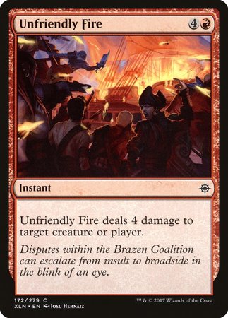 Unfriendly Fire [Ixalan] | Dumpster Cat Games