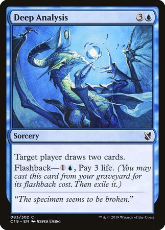 Deep Analysis [Commander 2019] | Dumpster Cat Games
