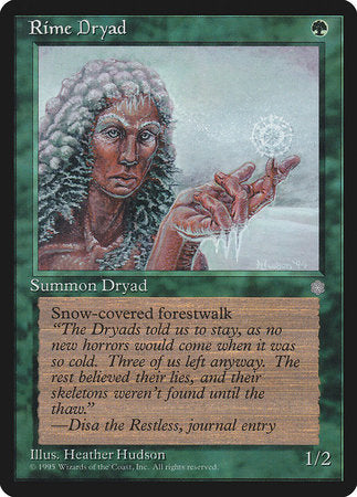 Rime Dryad [Ice Age] | Dumpster Cat Games