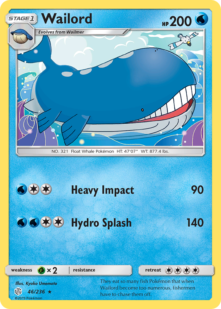 Wailord (46/236) [Sun & Moon: Cosmic Eclipse] | Dumpster Cat Games